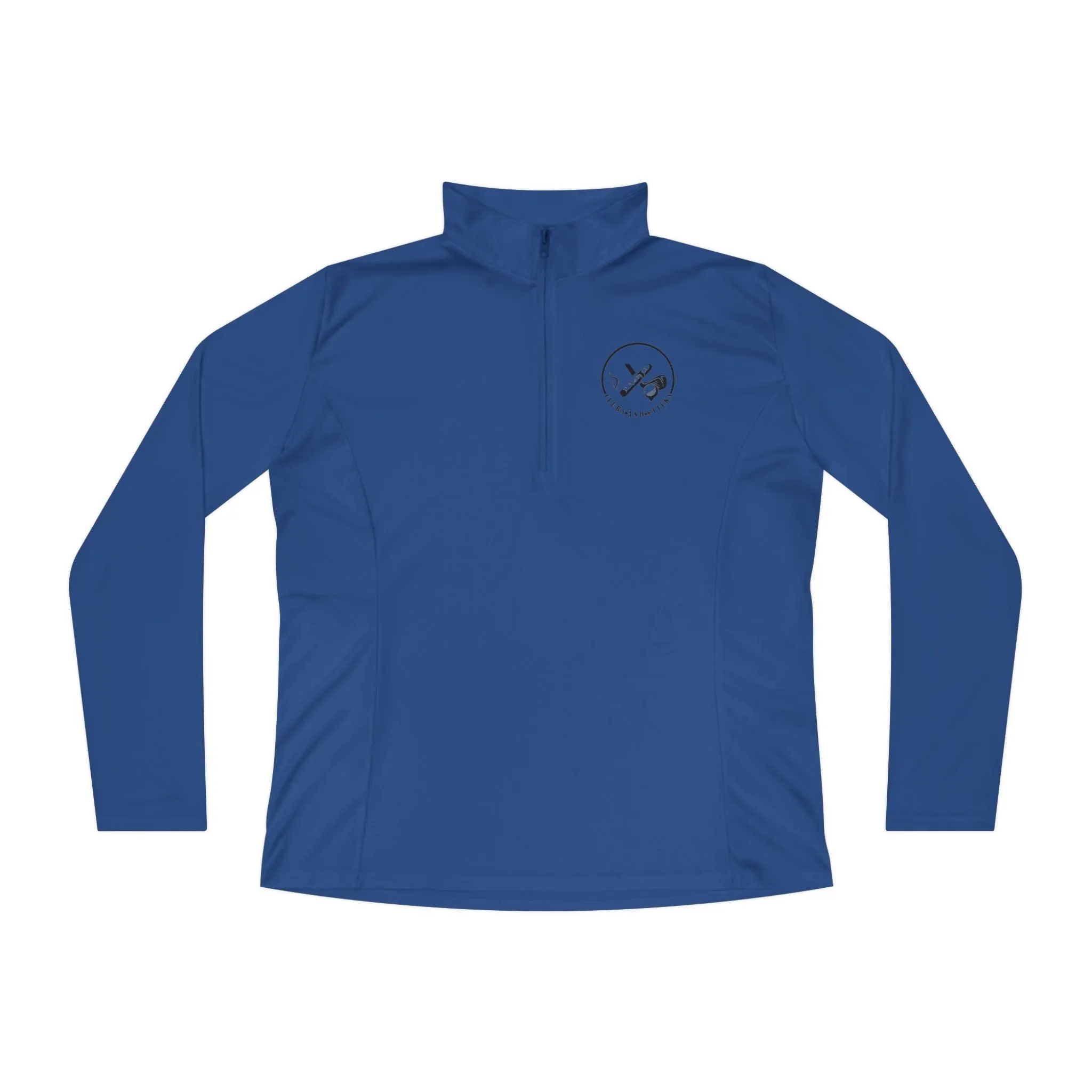 Clubs and Sticks Ladies Quarter-Zip Pullover