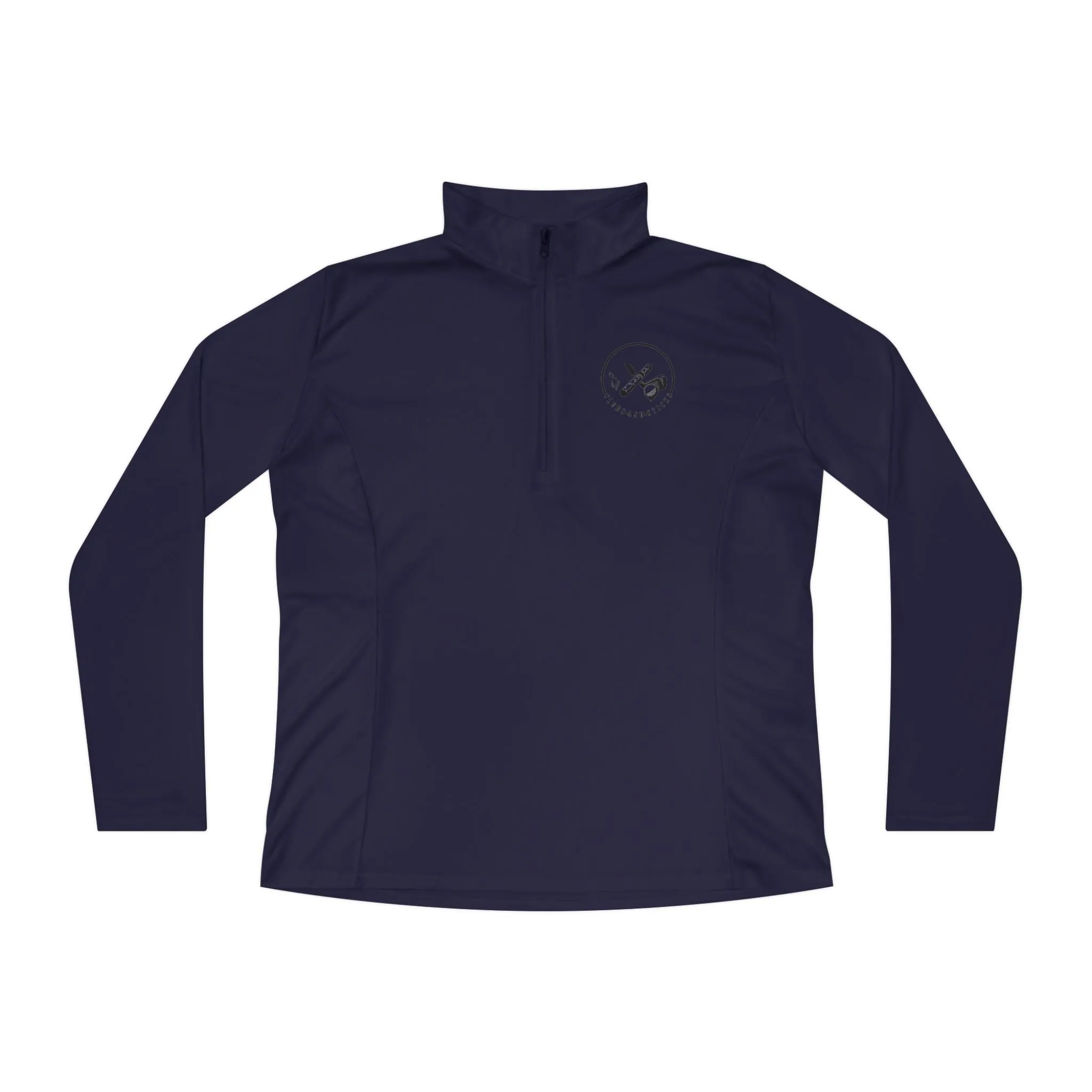 Clubs and Sticks Ladies Quarter-Zip Pullover