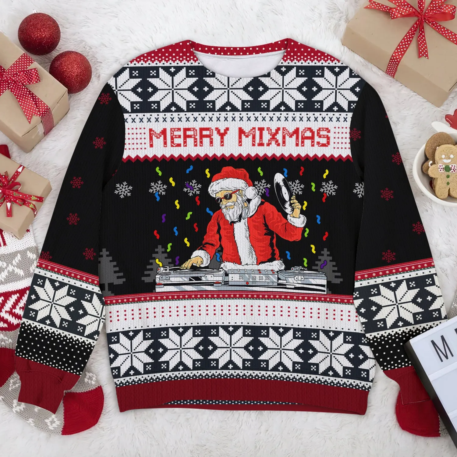 DJ Merry Christmas 3D Sweater