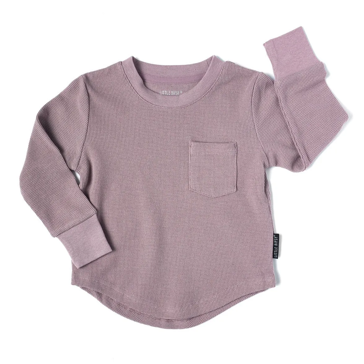 Little Bipsy Waffle Top - Thistle